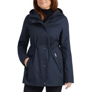 Hunter Ladies' Rain Jacket Water Resistant Cotton Smock Navy‎ Blue Size XXL